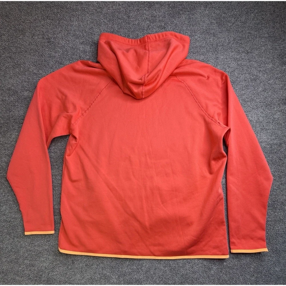 Womens Nike Dri-fit size XL Orange Pullover Hoodie Sweatshirt